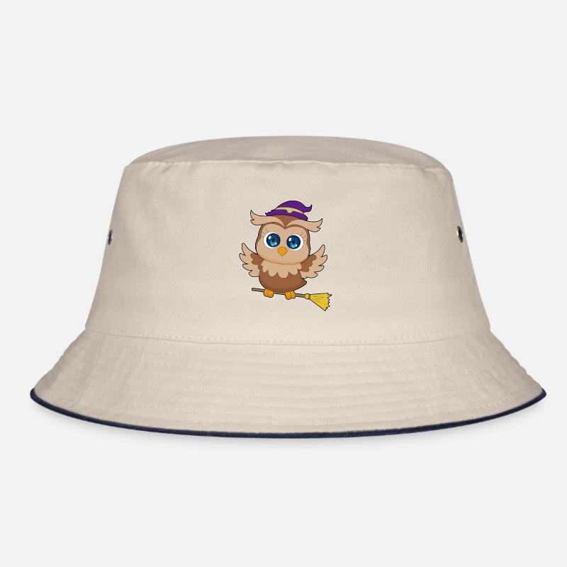 Eule Halloween Hexe Bucket Hat