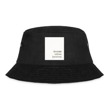 Die Route Wird Neu Berechnet – Modernes Statement - Bucket Hat - Schwarz - Vorne - Lela (165cm)