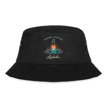 Inspire, expire, sourire - Cadeau de yoga - Bob - noir - Devant - Lela (165cm)