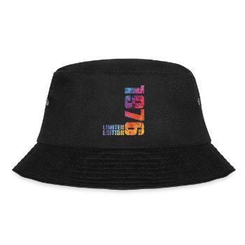 50. Geburtstag Mann Frau 50 Jahre 1976 Geschenk - Bucket Hat - Schwarz - Vorne - Lela (165cm)
