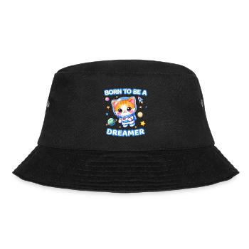 Born to Be a Dreamer Astronaut Kitten - Male - Bucket Hat - black - Front - Lela (165cm)