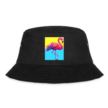 flamingo - Bucket Hat - black - Front - Lela (165cm)