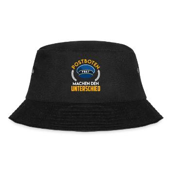 POSTBOTEN MACHEN DEN UNTERSCHIED Lustiges - Bucket Hat - Schwarz - Vorne - Lela (165cm)