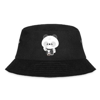 Panda Barista Coffee Brew - Bucket Hat - black - Front - Lela (165cm)