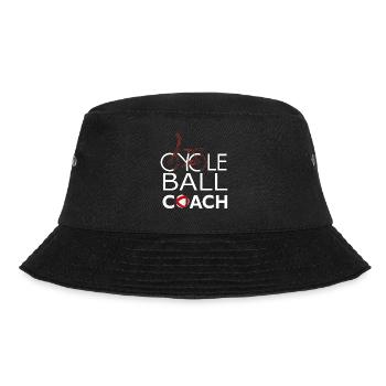 Radball, Coach, Cycleball, Hallenradsport - Bucket Hat - Schwarz - Vorne - Lela (165cm)