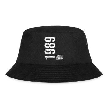 37th Birthday Man Woman 37 Years 1989 Birthday - Bucket Hat - black - Front - Lela (165cm)