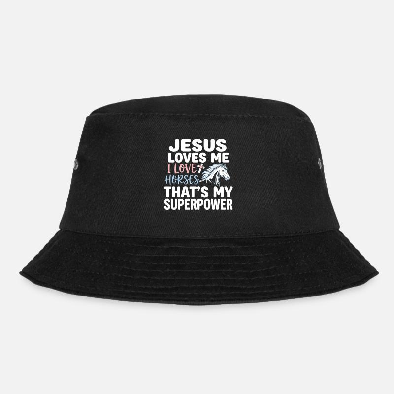 Jésus m’aime, j’aime les chevaux - Bob - noir