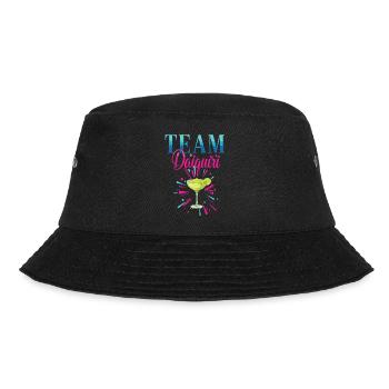Hen Party Cocktail Team Daiquiri - Bucket Hat - black - Front - Lela (165cm)