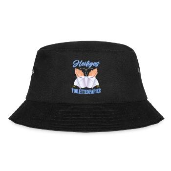 Heiliges Toilettenpapier - Bucket Hat - Schwarz - Vorne - Lela (165cm)