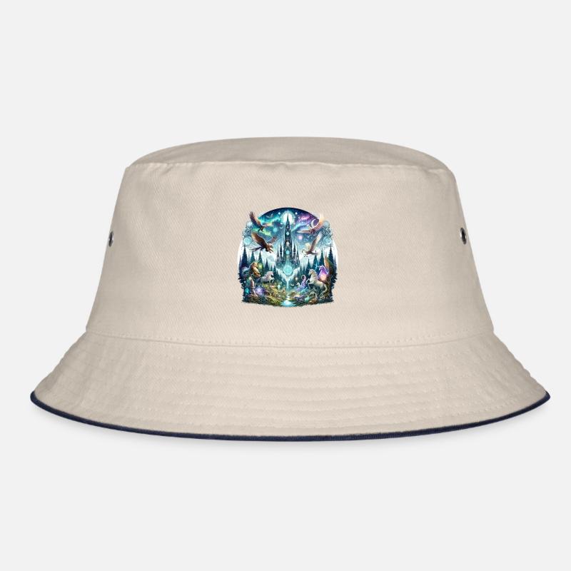 Enchanted Tower Forest Dream Bucket Hat