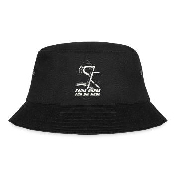 Keine Gnade für die Wade - Rennrad Sport - Bucket Hat - Schwarz - Vorne - Lela (165cm)