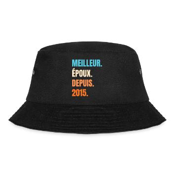 Meilleur Époux Depuis 2015 Cadeau Mari - Bob - noir - Devant - Lela (165cm)