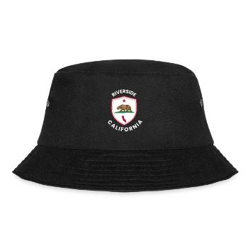 Riverside California Bear Crest - Bucket Hat - black - Front - Lela (165cm)