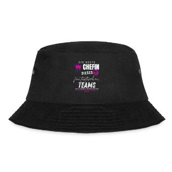 beste Chefin fantastisches Team Chefin geschenke - Bucket Hat - Schwarz - Vorne - Lela (165cm)