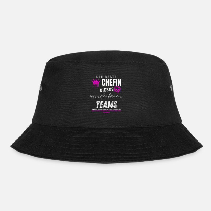 beste Chefin wunderbares Team Chefin geschenke - Bucket Hat - black
