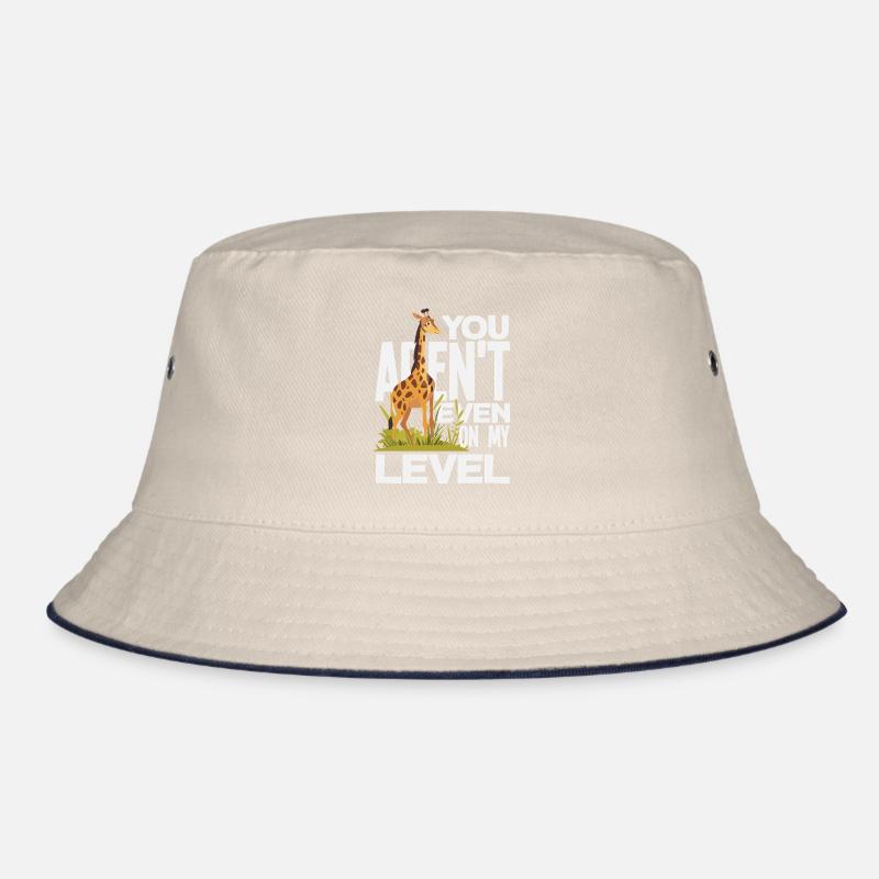 You're not on my level giraffe Bucket Hat