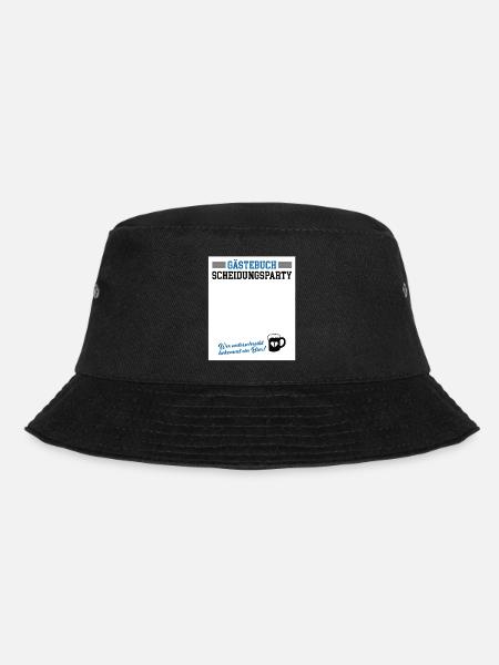 Gästebuch Scheidungsparty Geschieden Scheidung - Bucket Hat - Schwarz