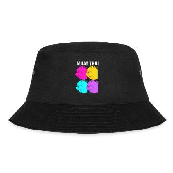 Thai boxing Kickboxer Kickboxing Muay thai - Bucket Hat - Schwarz - Vorne - Lela (165cm)