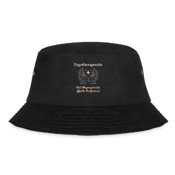 Ergotherapeutin Ergo Praxis Team Ergotherapie - Bucket Hat - Schwarz - Vorne - Lela (165cm)