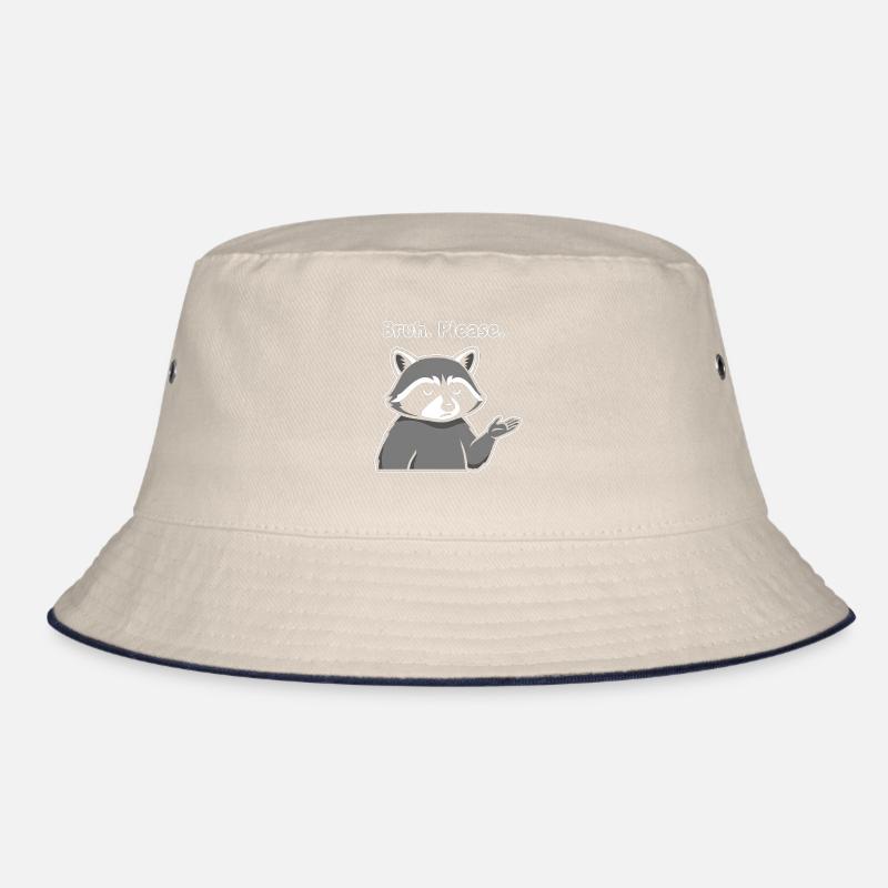 Bruh Bitte Waschbär-Meme Bucket Hat