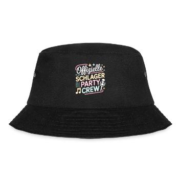 Schlager Party Crew Mallorca Festival JGA Malle - Bucket Hat - Schwarz - Vorne - Lela (165cm)
