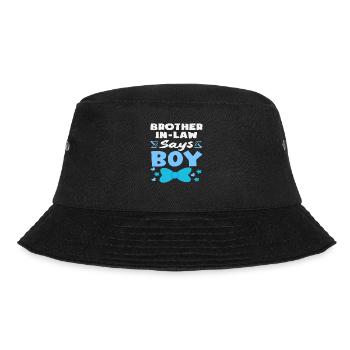 StiefbruderSagt Junge Gender Reveal Party - Bucket Hat - Schwarz - Vorne - Lela (165cm)