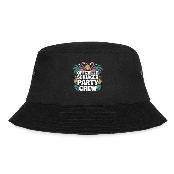Schlager Party Crew Mallorca Flamingo JGA Malle - Bucket Hat - Schwarz - Vorne - Lela (165cm)