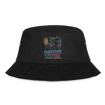 Darts Fun Shirt, Dancing in the Dart Shirt Hoodie, - Bucket Hat - Schwarz - Vorne - Lela (165cm)