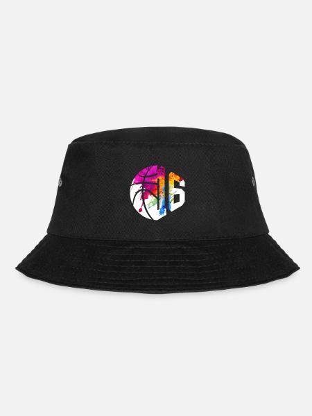 NR. 16 NUMMER 16 BASKETBALL 16. GEBURTSTAG - Bucket Hat - Schwarz