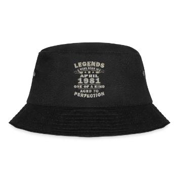 Anniversary year April 1981 - Bucket Hat - black - Front - Lela (165cm)