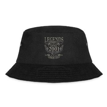 25th Birthday Gift Husband Original April 2001 - Bucket Hat - black - Front - Lela (165cm)