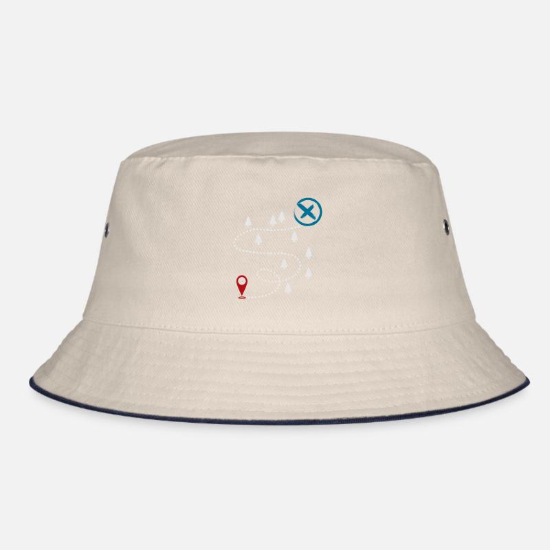 Adventure Trail Map Geocaching Graphic Bucket Hat