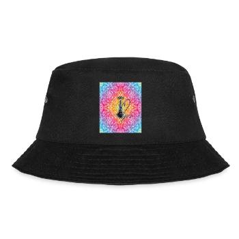 Colorful Mandala Hookah Shisha Design - Bucket Hat - black - Front - Lela (165cm)