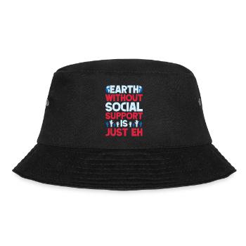 Social Worker Quota Without Is Just Eh Social Work - Bucket Hat - black - Front - Lela (165cm)