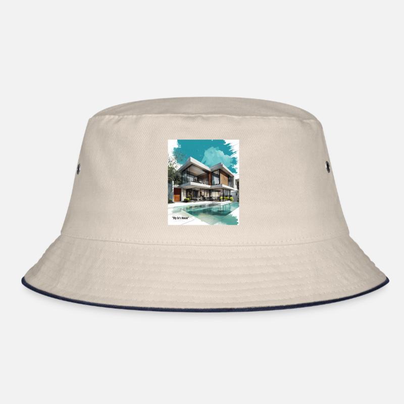 Ex's Modern Villa by Pool Bucket Hat