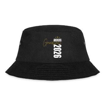 Abschluss 2026 Grundschule - Bucket Hat - Schwarz - Vorne - Lela (165cm)