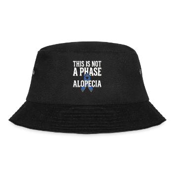 Alopezie-bewusstsein Alopecia Areata Haarausfall - Bucket Hat - Schwarz - Vorne - Lela (165cm)