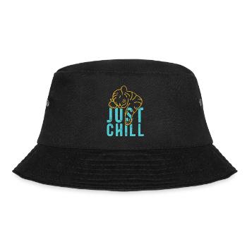 Just Chill Tiger – Relaxed Saying - Bucket Hat - black - Front - Lela (165cm)