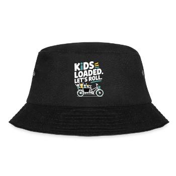Kids Loaded Lets Roll Lastenrad - Bucket Hat - Schwarz - Vorne - Lela (165cm)