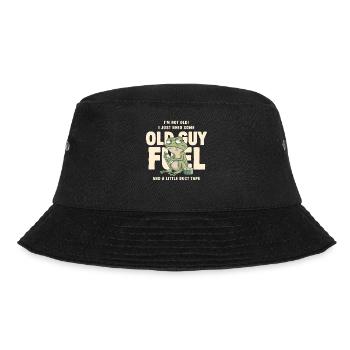 Old Guy Fuel Frog Meme Tee - Bucket Hat - black - Front - Lela (165cm)