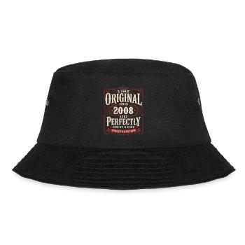 18th Birthday Gift Original Vintage 2008 - Bucket Hat - black - Front - Lela (165cm)