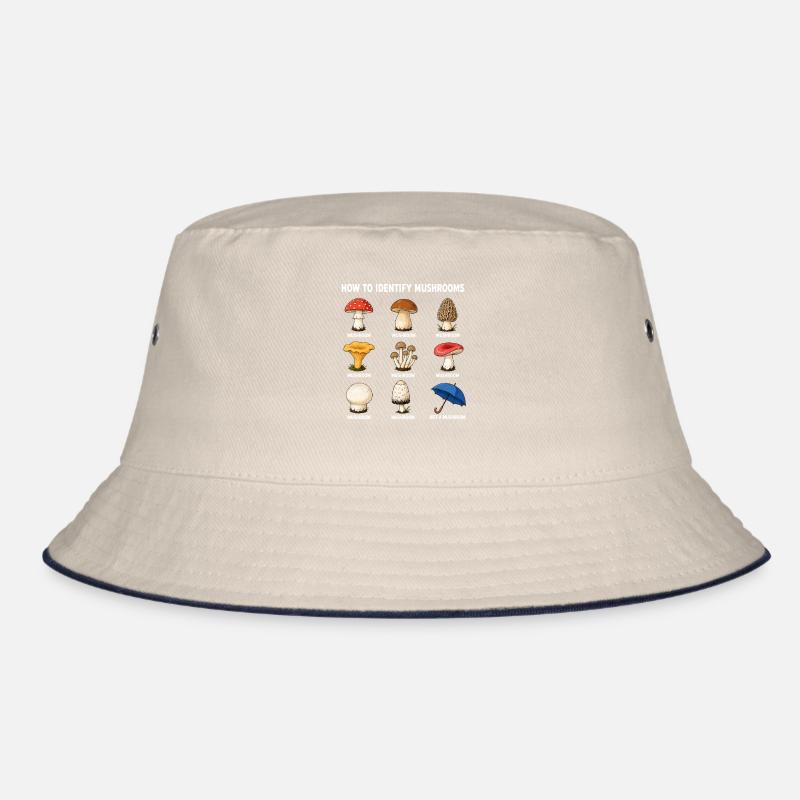 How to identify mushrooms funny Bucket Hat