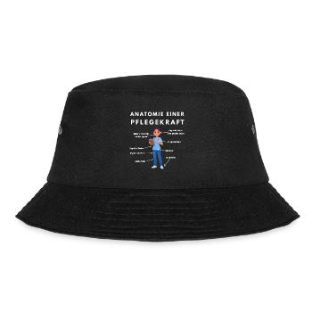 Anatomie Pflegekraft Humor Pflege Design - Bucket Hat - Schwarz - Vorne - Lela (165cm)