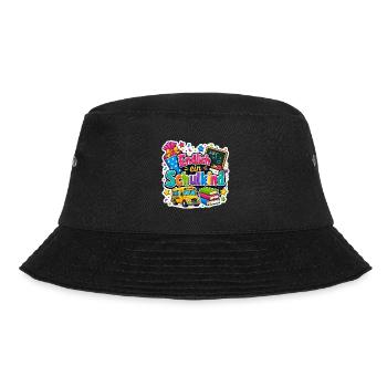 Schulkind 2026 Einschulung 2026 Schulanfang - Bucket Hat - Schwarz - Vorne - Lela (165cm)