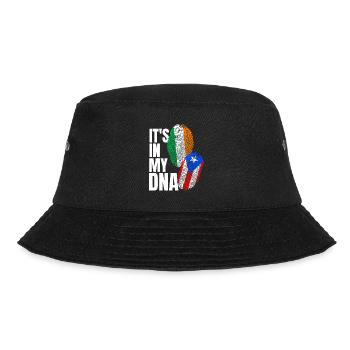 DNA-Stolz: Italienischer Puerto-Ricaner - Bucket Hat - Schwarz - Vorne - Lela (165cm)