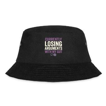 Morbus Crohn, Morbus Crohn, Ibd-krieger - Bucket Hat - Schwarz - Vorne - Lela (165cm)