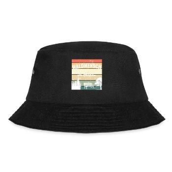 Waldmensch im Herzen – Mein Kraftort - Bucket Hat - Schwarz - Vorne - Lela (165cm)