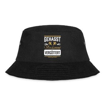 Gehasst VerdammT Vergottet - Bucket Hat - Schwarz - Vorne - Lela (165cm)