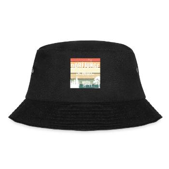 Dorfjunge im Herzen Vintage Heimat - Bucket Hat - Schwarz - Vorne - Lela (165cm)