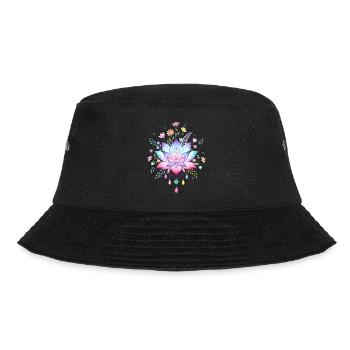 Spirituality Lotus Flower Yoga Meditation Zen - Bucket Hat - black - Front - Lela (165cm)